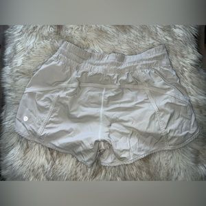 white lululemon shorts
